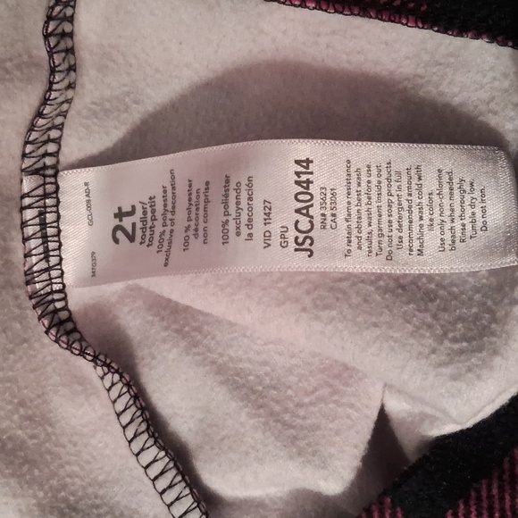 NWOT, Little Kid's Flannel,Black & Red,Button Down,Shirt with Cute Santa Pockets - Picture 4 of 5